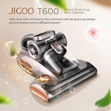 JIGOO T600 Dual-Cup Smart Anti-Milben Staubsauger 700W 15KPa Saugkraft UV-Licht
