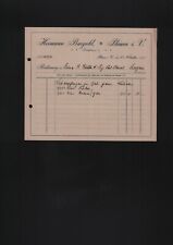 PLAUEN, Rechnung 1915, Hermann Burgold Gelee Marmelade