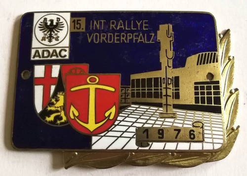 Plakette int rallye - plakette, int.