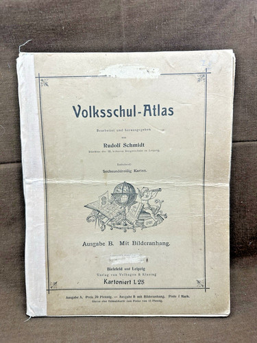 Antiker volksschul atlas - ", "