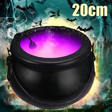 Halloween Hexenkessel Nebelmaschine 12 LED Farbwechsel Hexentopf Nebelgerät