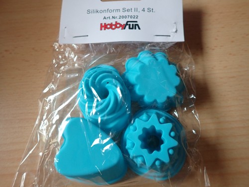 Silikonform set 4 back - set,