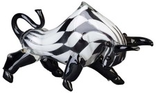 Glasfigur Figur Skulptur Stier
