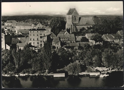 Lychen kirche stadtansicht - lychen,, kirche,