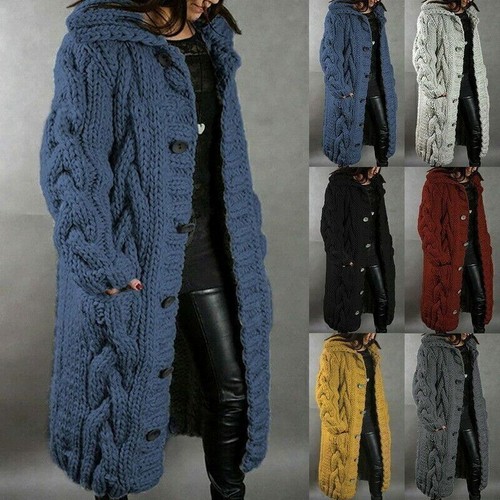 Damen lange strickjacke - lange,
