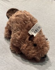 Stofftier Biber Braun