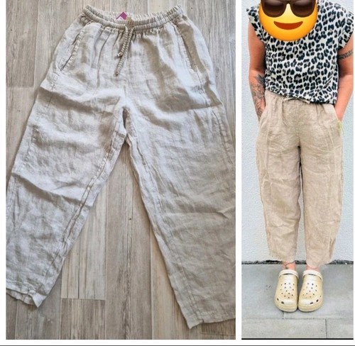 Damen leinenhose leinen - damen, italy