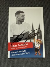 Lukas Podolski Autogrammkarte Sportbotschafter 1.FC Köln