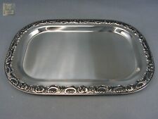 WMF BAROQUE Chromargan Servierplatte Tablett / Vintage - 35 cm x 24 cm