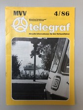 MVV Telegraf 4/1986 Sonderheft Münchner Verkehrsverbund GmbH München Nahverkehr