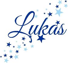 Wandtattoo Wunschname Kinderzimmer Sterne Punkte Set Türschild selbst gestalten