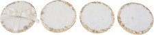 Marmor Untersetzer rund für Gläser 4er Set aus echtem Marmor Marmoruntersetzer 