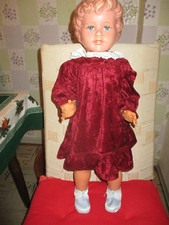 alte Schildkrötpuppe  Gabriele 64 cm 60er Jahre