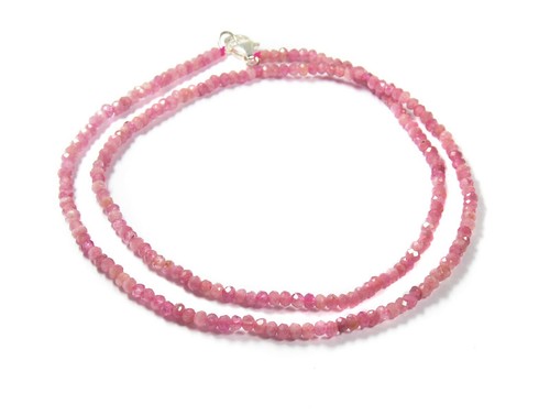 Edelstein roter turmalin - roter, turmalin-kette