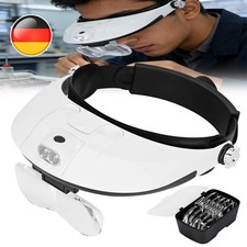 2-LED Stirnlupe Kopflupe Lupe