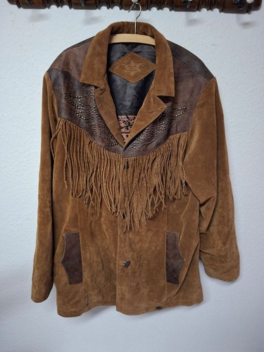 Wildleder fransenjacke 3xl - wildleder-fransenjacke,,