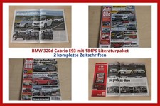 BMW 320d Cabrio E93 mit 184PS Literaturpaket - 2 komplette Zeitschriften