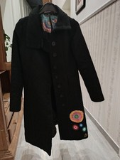 Desigual Damen Mantel Schwarz