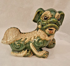 Großer Fu Hund Wächterhund Tempelhund Keramikfigur Tierfigur glasierte Keramik