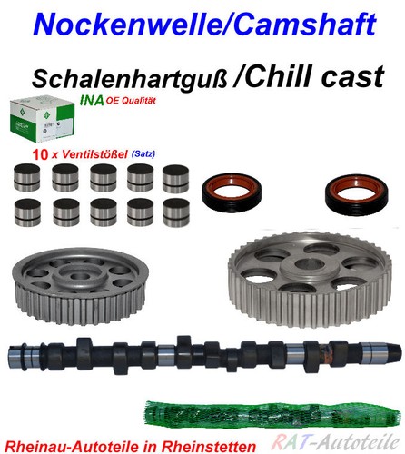 Nockenwelle satz hartguß - nockenwelle, s.hartguß