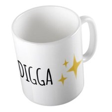 Kaffeetasse Digga Emoji Keramik Tasse Weiß Geschenkidee Souvenir Präsent Wichtel