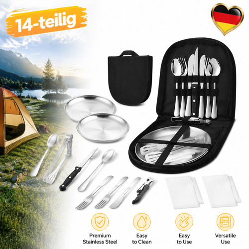 Campingbesteck für personen - campingbesteck,