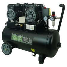 Kompressor Flüsterkompressor leise 1800W 50l 62dB 8 bar ölfrei 2 PS / 290 L/min 