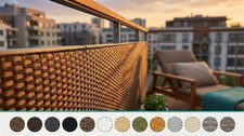 Rattan balkonverkleidung - pe-rattan,