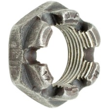 DIN 937 Kronenmuttern, niedrige Form, Feingewinde, Stahl 17 H