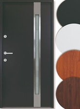 Haustür Eingangstür Carl - hochwertige Kellertür Außentür in anthrazit weiß