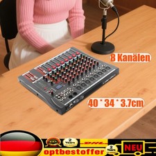 8 Kanal Audio Mischpult