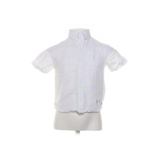 Sergent Major, Kurzarmhemd, Größe: 104, Weiß/Blau/Grün, Baumwolle/Leinen #5WH