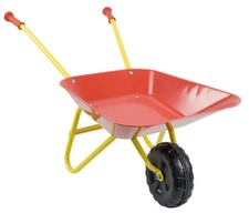 Kinderschubkarre rot gelb
