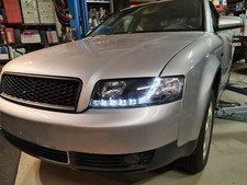 Audi A4 8E B6 Scheinwerfer + LED Tagfahrlicht schwarz +Zulassung Model 2000-2004