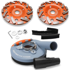 Gebraucht Absaughaube für Winkelschleifer + 2x125 mm Diamantschleiftopf PROFI