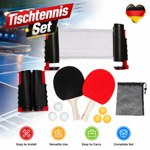 Tischtennis set 10teilig mit - set, 2