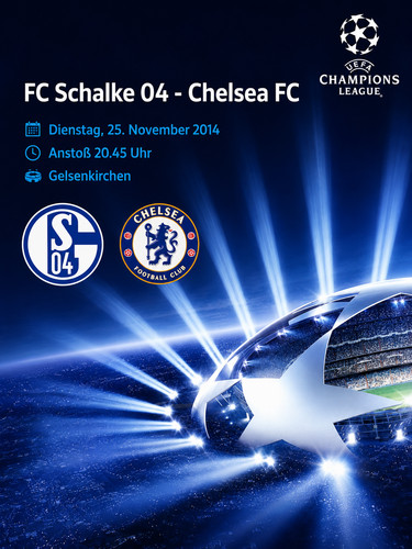 Schalke poster chelsea - schalke, 04