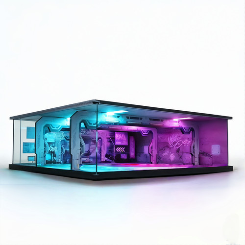 Diorama diecast garage - diorama,