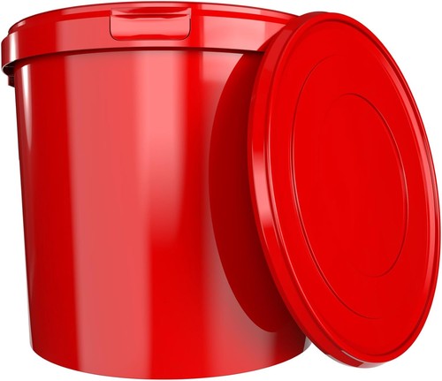 Eimer mit deckel 10l - 10l, bunt