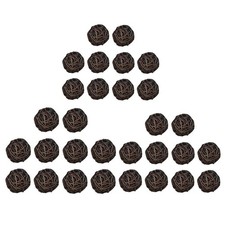 10 Stück Runde Kugel Rattan
