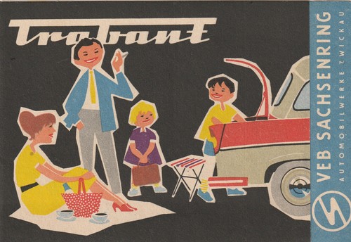 Ddr prospekt trabant von 1961 - ddr,