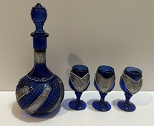 Vintage türkische kobaltblaue