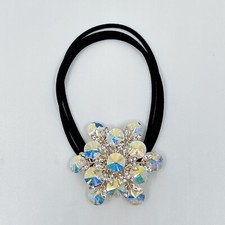 Schneeflocke Haargummi Pferdschwanz Zopfhalter Haarband, Haarschmuck Kristall