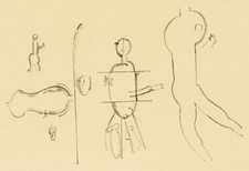 Willi Baumeister - Sentimentalisches - Lithographie 1919, signiert