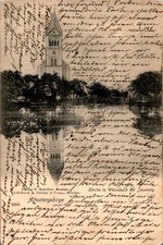 AK GRUSS AUS ÖSTERREICH SCHLESIEN WEISSBACH JAUERNIG FREIWALDAU KIRCHE 1901