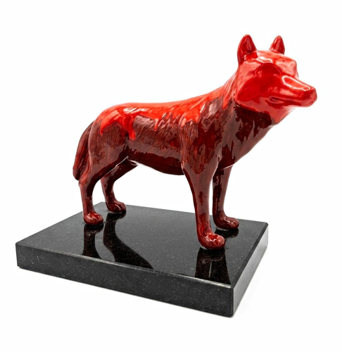Seltene wolf skulptur - seltene, wolf-skulptur