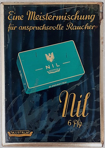 Nil zigaretten blechschild - nil,
