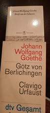 2 x goethe, götz von berlichingen, clavigo urfaust,briefe aus der schweiz,