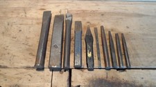 10 Stück alte Flachmeißel,Dorne.