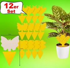 10-12 x Gelbsticker Gelbtafeln Blausticker Blautafeln Schwarztafel Trauermücken